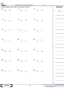 Finding Equivalent Fractions Worksheet With Answer Key