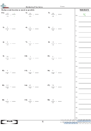 Reducing Fractions Worksheet With Answer Key Printable pdf