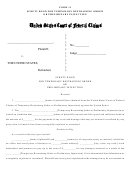 Surety Bond For Temporary Restraining Order Or Preliminary Injunction - United States Court Of Federal Claims