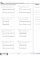 Finding Equivalent Fractions With A Number Line Worksheet