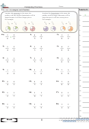Comparing Fractions (Same Numerator Or Denominator) Worksheet Printable pdf