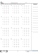 Ordering Fractions (multiple Choice) Worksheet With Answer Key