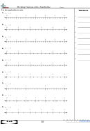 Dividing Fractions With A Numberline Worksheet Printable pdf