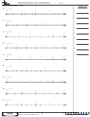 Dividing Fractions With A Numberline Worksheet