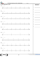 Dividing Fractions With A Numberline Worksheet