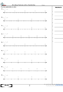 Dividing Fractions With A Numberline Worksheet Printable pdf