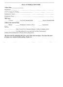 Mail Authorization Form