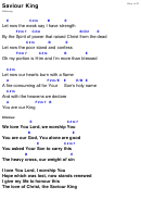 Saviour King (hillsong) - Key Of E