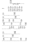 Country Road (James Taylor) Chord Chart Printable pdf