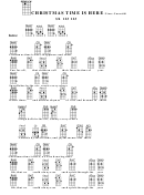 Christmas Time Is Here - Vince Guaraldi Chord Chart