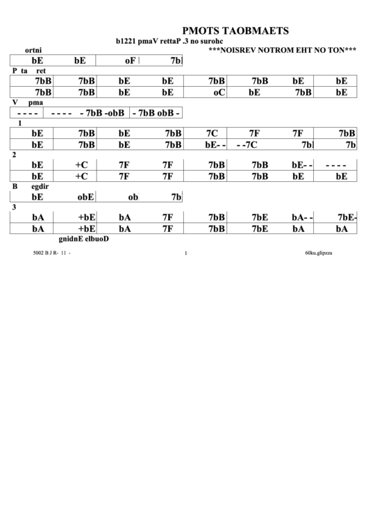 Steamboat Stomp Version A Printable pdf