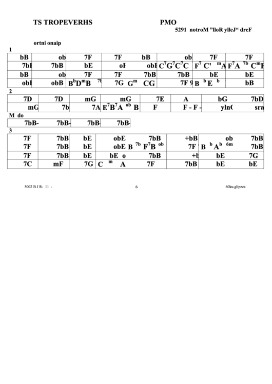 Shreveport Stomp Printable pdf