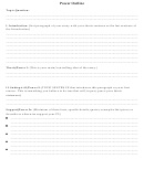 Power Outline Template