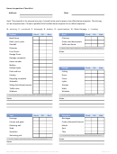 Home Inspection Checklist Template