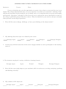 General Education Course Evaluation Form