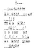 Candy(Bar) Chord Chart Printable pdf