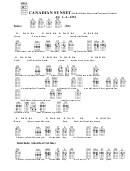 Canadian Sunset (Bar) - Eddie Heywood/norman Gimbel Chord Chart Printable pdf