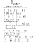 Cabaret (Bar) Chord Chart Printable pdf