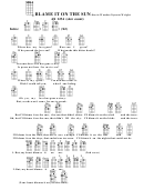 Blame It On The Sun - Stevie Wonder/syreeta Wright Chord Chart Printable pdf