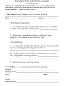 West Virginia Month-to-month Rental Agreement Template