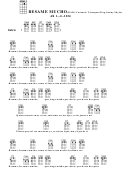 Besame Mucho (Bar) - Consuelo Velazquez/eng-Sunny Skylar Chord Chart Printable pdf