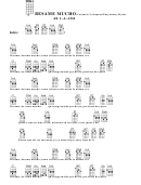 Besame Mucho - Consuelo Velazquez/eng-sunny Skylar Chord Chart