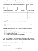 Wyoming Notary Public Commission Application