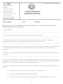 Form 3401 - Telephone Solicitation Registration Statement