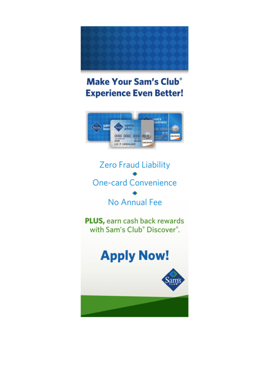 Fillable Sams Club Business Revolving Credit Application Printable pdf