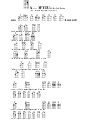 All Of You(bar)-cole Porter Chord Chart