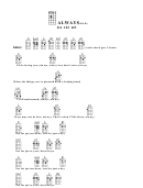 Always (Bar) Chord Chart Printable pdf