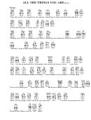 All The Things You Are (bar) Chord Chart