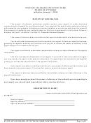 Fillable State Of Colorado Statutory Form Power Of Attorney Printable pdf