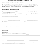One Time Credit Card Payment Authorization Form