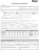 Sears Application For Employment