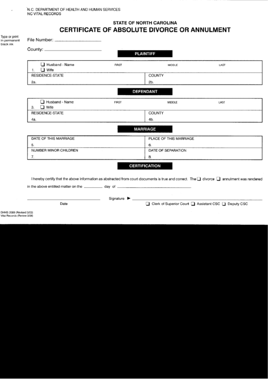 Top North Carolina Divorce Forms And Templates Free To Download In PDF Format