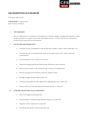 Job Description:civil Engineer Printable pdf