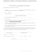 Estate Affidavit For Name/address Change Request