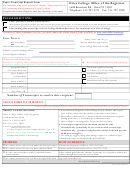 Utica College Office Of The Registrar Paper Transcript Request Form