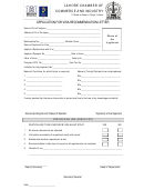 Application For Visa Recommendation Letter