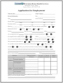 Application For Employment - Extension Home Health Services