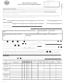The State Of Texas Application For Employment