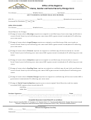 Office Of The Registrar Name, Gender And Social Security Change Form