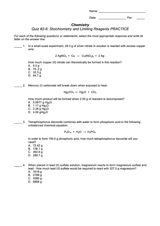 chemistry basics worksheet