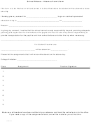 School Release - Absence Permit Form