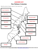 The Thirteen Colonies printable pdf download