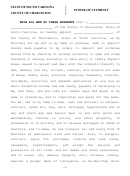Fillable Power Of Attorney Charleston Printable pdf