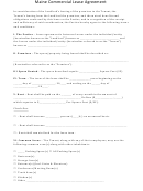 Maine Commercial Lease Agreement Template