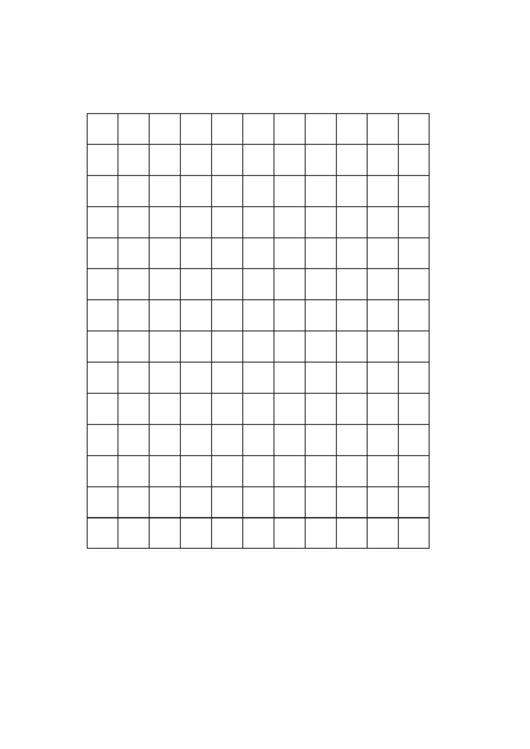 Grid Paper (1 Centimeter, Black On White) Printable pdf