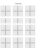 Graph Paper With Axis - 12 Per Page